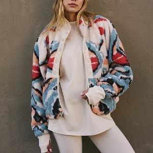 Hit The Slopes Printed Fleece Jacket